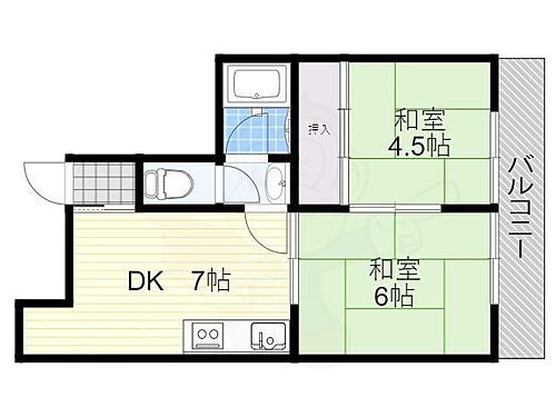 大阪府豊中市北条町2丁目 服部天神駅 2DK マンション 賃貸物件詳細