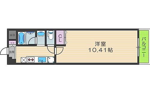 オリエンス夕陽丘 7階 1K 賃貸物件詳細