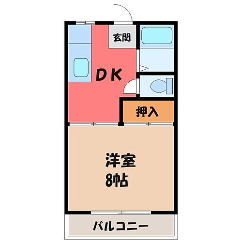 群馬県伊勢崎市除ケ町 剛志駅 1DK アパート 賃貸物件詳細