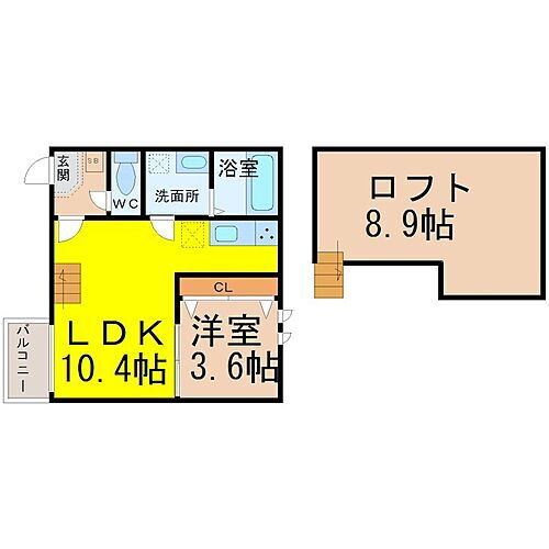 愛知県名古屋市中川区高畑2丁目 高畑駅 1SLDK アパート 賃貸物件詳細