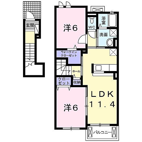 宮崎県都城市都北町5760 都城駅 2LDK アパート 賃貸物件詳細