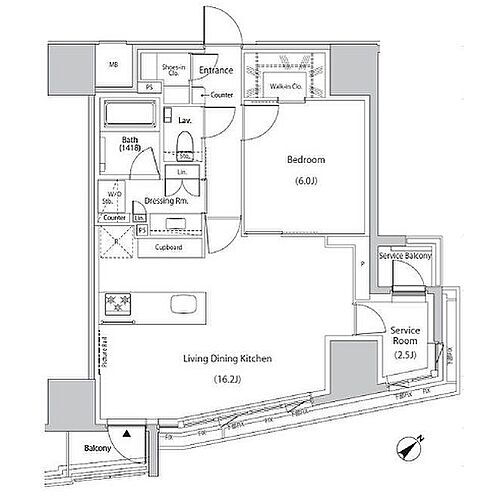 東京都新宿区市谷田町2丁目1-1 市ケ谷駅 1SLDK マンション 賃貸物件詳細