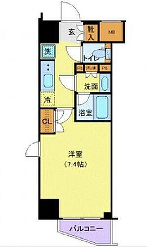 ジェノヴィア新宿早稲田グリーンヴェール 10階 1K 賃貸物件詳細
