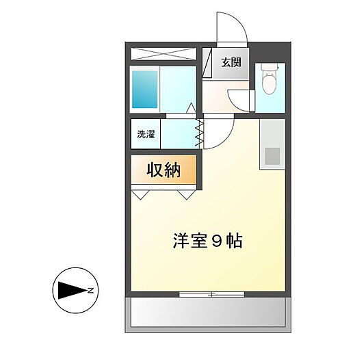 ウイステリアコート西中新田ＩＩＩ 1階 ワンルーム 賃貸物件詳細