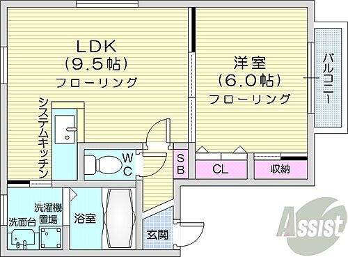 北海道札幌市北区北六条西9丁目 さっぽろ駅 1LDK アパート 賃貸物件詳細