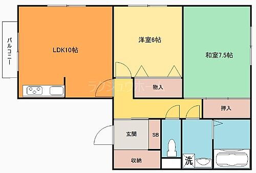 レオコート 2階 2LDK 賃貸物件詳細