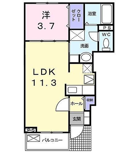 グランツＭＯ　ＩＩ 1階 1LDK 賃貸物件詳細