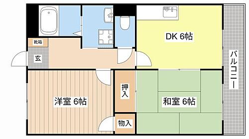 滋賀県長浜市宮司町 長浜駅 2DK アパート 賃貸物件詳細