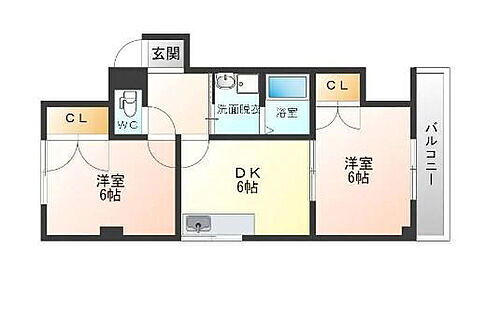 フォルテカーサ氷室 1階 2DK 賃貸物件詳細