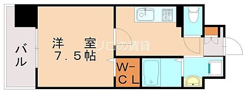 福岡県北九州市八幡西区紅梅1丁目 黒崎駅 1K マンション 賃貸物件詳細
