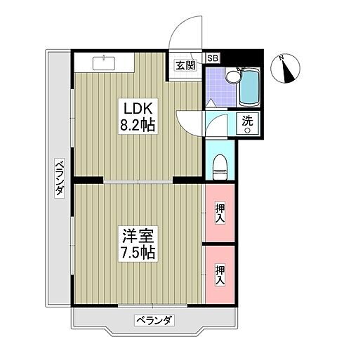 第２ハイツ和光 4階 1LDK 賃貸物件詳細