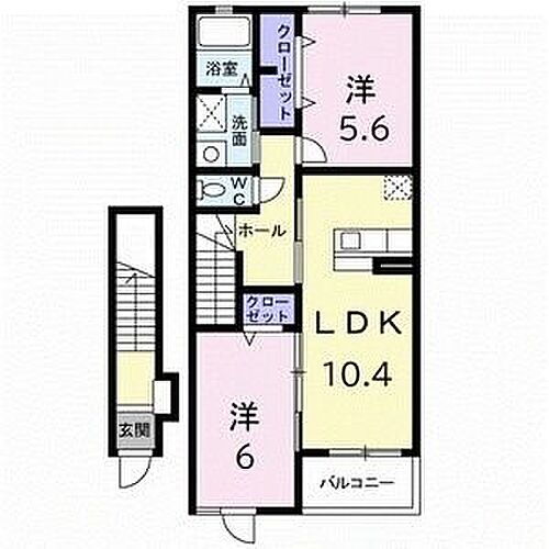 愛知県名古屋市守山区大森1丁目 大森・金城学院前駅 2LDK アパート 賃貸物件詳細