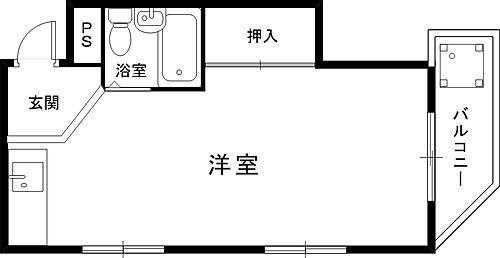 ＫＭＳコート 4階 ワンルーム 賃貸物件詳細