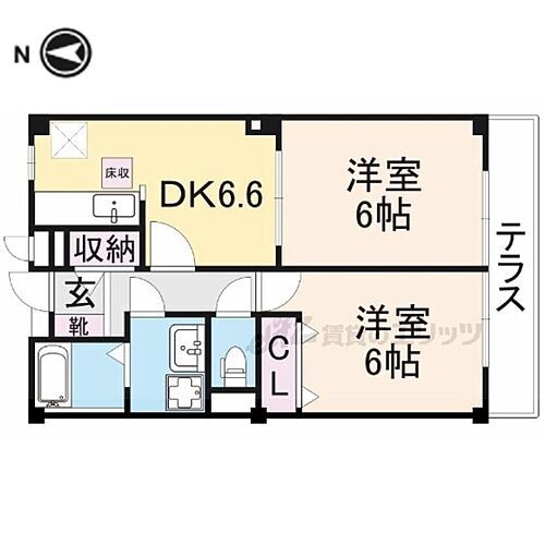 ポポラーレ 1階 2DK 賃貸物件詳細