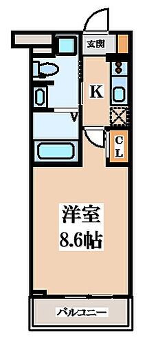 Ｍ’ｓマンション長栄寺 3階 1K 賃貸物件詳細