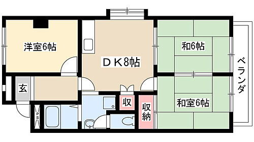 好日ハイツ 3階 3DK 賃貸物件詳細