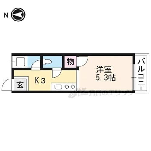 京都府京都市伏見区深草馬谷町 竹田駅 1K アパート 賃貸物件詳細