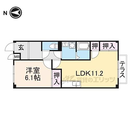 滋賀県長浜市小堀町 長浜駅 1LDK アパート 賃貸物件詳細