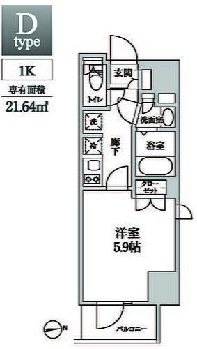 東京都品川区東中延2丁目9-6 中延駅 1K マンション 賃貸物件詳細