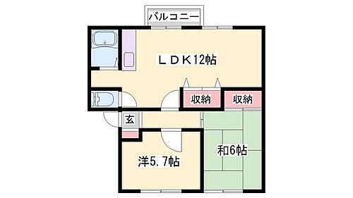 兵庫県三木市末広3丁目 三木駅 2LDK アパート 賃貸物件詳細