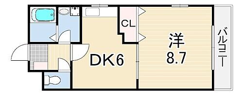 兵庫県神戸市東灘区本山北町5丁目 岡本駅 1DK マンション 賃貸物件詳細