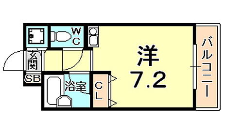 ポルト西宮ＩＩ 2階 ワンルーム 賃貸物件詳細