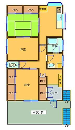 兵庫県明石市魚住町西岡501 魚住駅 3DK アパート 賃貸物件詳細