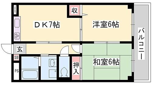 兵庫県姫路市延末 手柄駅 2DK マンション 賃貸物件詳細