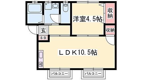 兵庫県姫路市東辻井1丁目 播磨高岡駅 1LDK アパート 賃貸物件詳細
