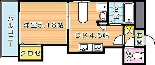 福岡県北九州市八幡西区幸神2丁目 黒崎駅 1DK マンション 賃貸物件詳細