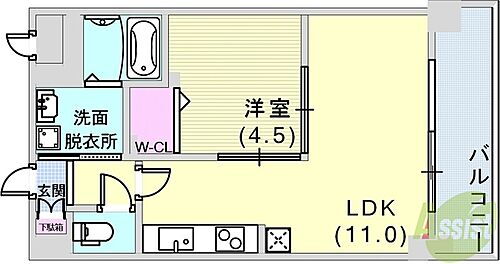 兵庫県神戸市兵庫区駅南通2丁目 兵庫駅 1LDK マンション 賃貸物件詳細