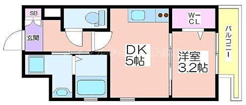 ラシーヌ住吉大社 2階 1DK 賃貸物件詳細