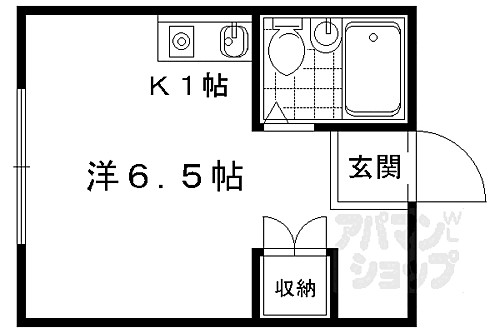 京都府京都市山科区上花山坂尻 東野駅 1K アパート 賃貸物件詳細