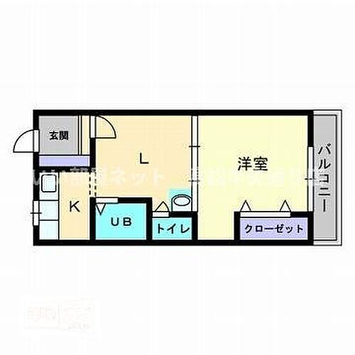 宮脇第８マンション 3階 1DK 賃貸物件詳細