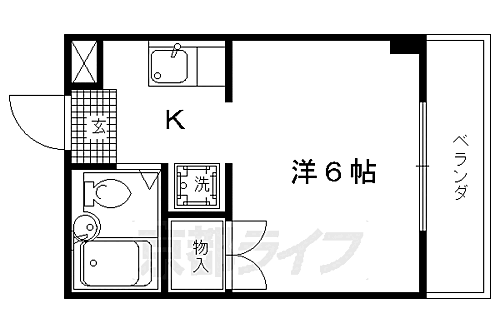 京都府京都市北区衣笠街道町 北野白梅町駅 1K アパート 賃貸物件詳細