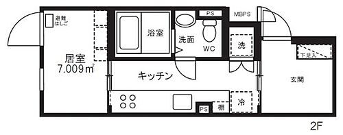 ミオテゾーロ哲学堂カーザ 3階 1K 賃貸物件詳細