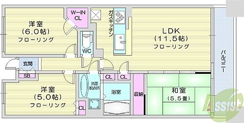 ドゥーエ仙台イースト 3階 3LDK 賃貸物件詳細