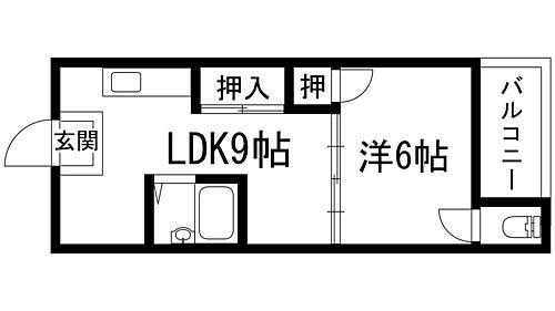天神マンション 3階 1LDK 賃貸物件詳細