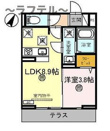 クエル 2階 1LDK 賃貸物件詳細
