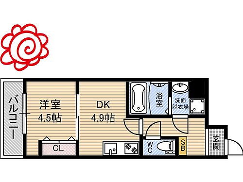 大阪府東大阪市川俣3丁目 高井田駅 1DK マンション 賃貸物件詳細