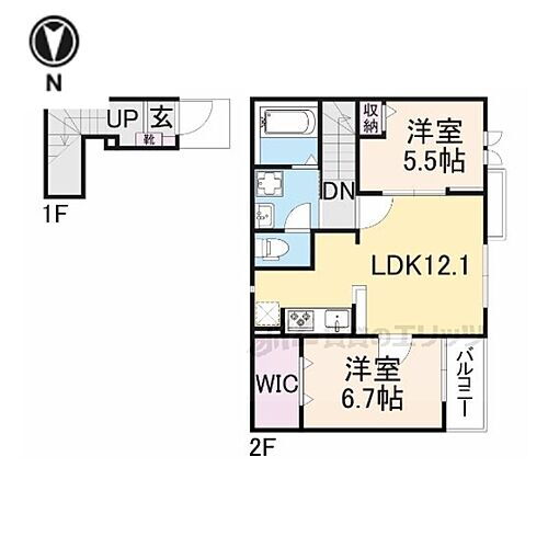 ａｎｔｈｏｌｏｇｉｅ 2階 2LDK 賃貸物件詳細