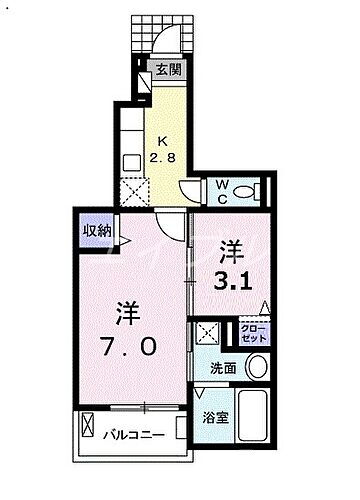 岡山県倉敷市老松町3丁目 倉敷駅 1SK アパート 賃貸物件詳細