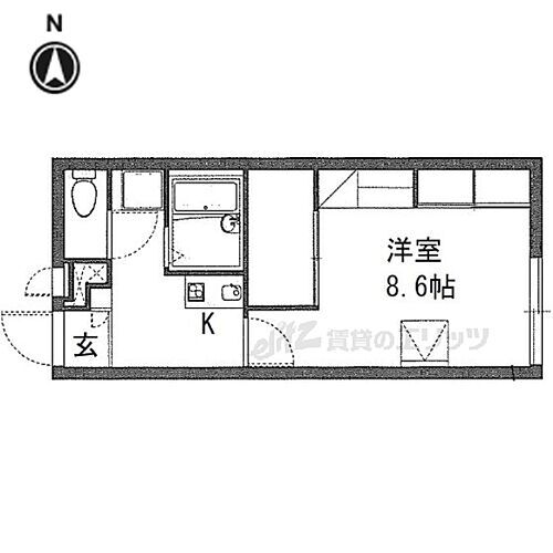 奈良県生駒市中菜畑2丁目 一分駅 1K アパート 賃貸物件詳細