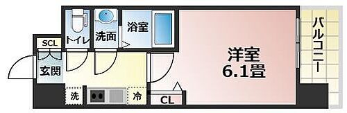 メインステージ天王寺サイドシティ 7階 1K 賃貸物件詳細