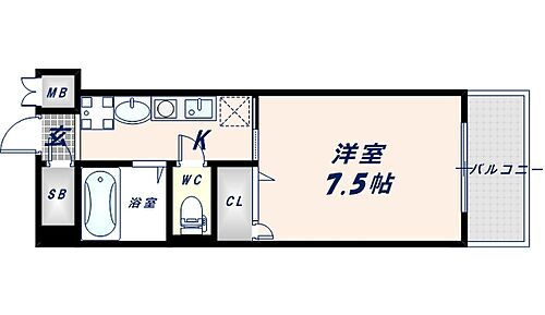 大阪府東大阪市菱屋西1丁目 長瀬駅 1K マンション 賃貸物件詳細