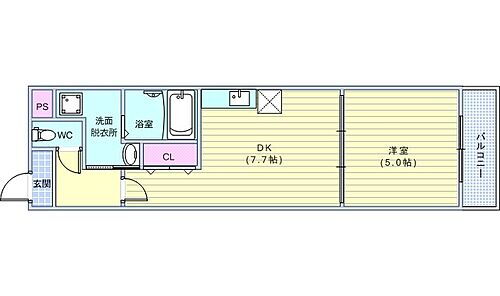 大阪府大阪市住吉区山之内1丁目 我孫子前駅 1DK アパート 賃貸物件詳細