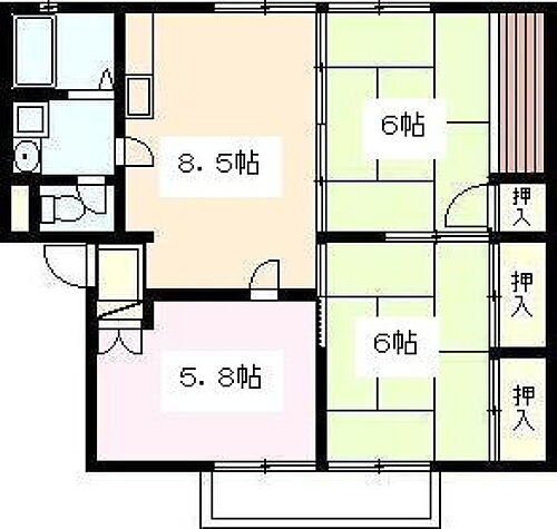 広島県広島市東区戸坂くるめ木1丁目 不動院前駅 3DK アパート 賃貸物件詳細