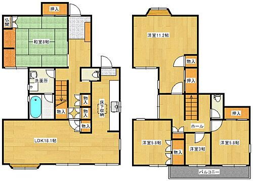 広島県広島市南区向洋新町3丁目 向洋駅 5LDK 一戸建て 賃貸物件詳細