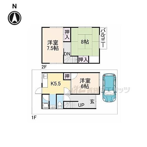 大阪府枚方市長尾東町2丁目 長尾駅 3K 一戸建て 賃貸物件詳細