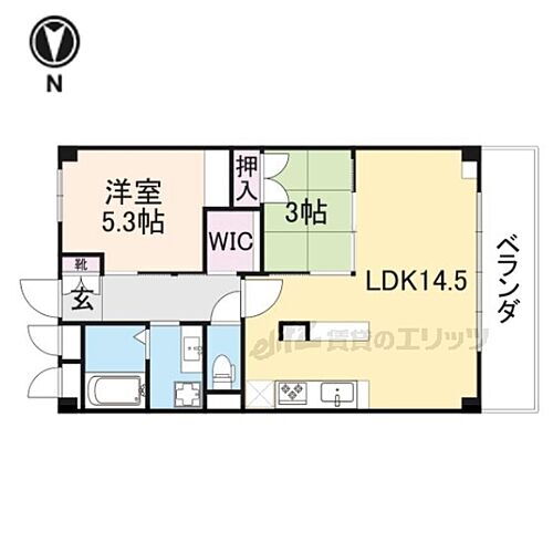 大阪府東大阪市若草町 瓢箪山駅 2LDK マンション 賃貸物件詳細